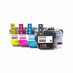 Brother LC431 full set ink cartridge Compatible