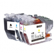 Compatible Brother LC432 4pk full set Ink Cartridge 